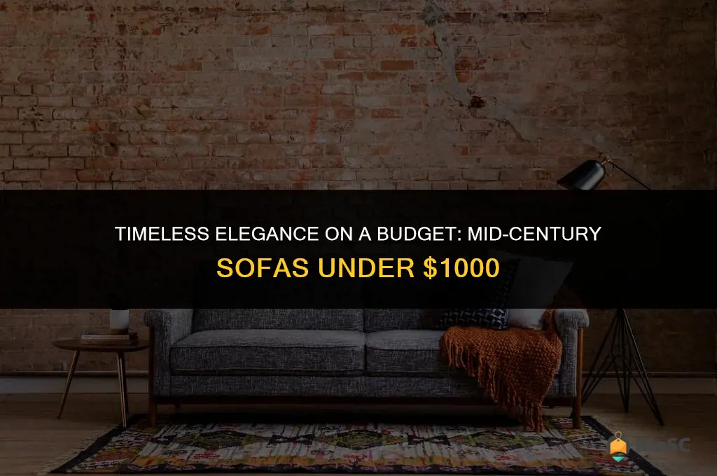 best mid century sofas under 1000
