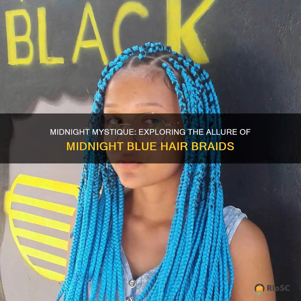 best midnight blue hair braids