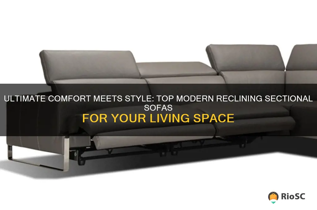 best modern reclining sectional sofa