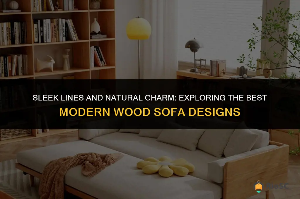 best modern wood sofa design