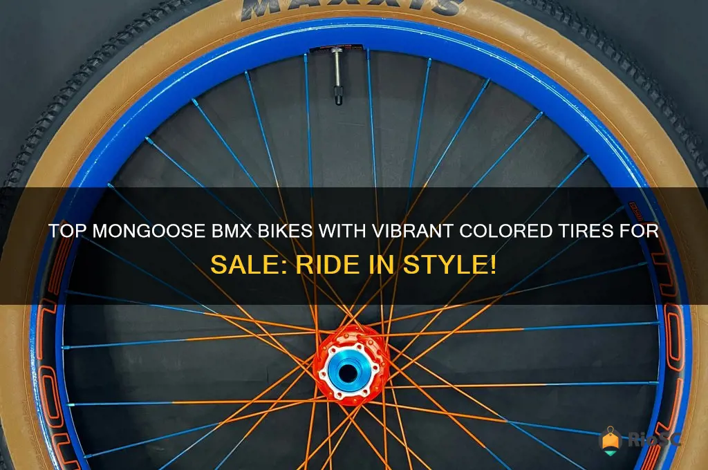 best mongoose bmx bikes for sale with colored tires