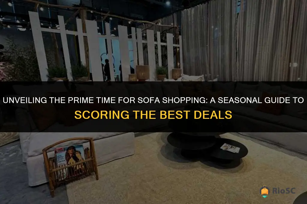 best month for sofa sales