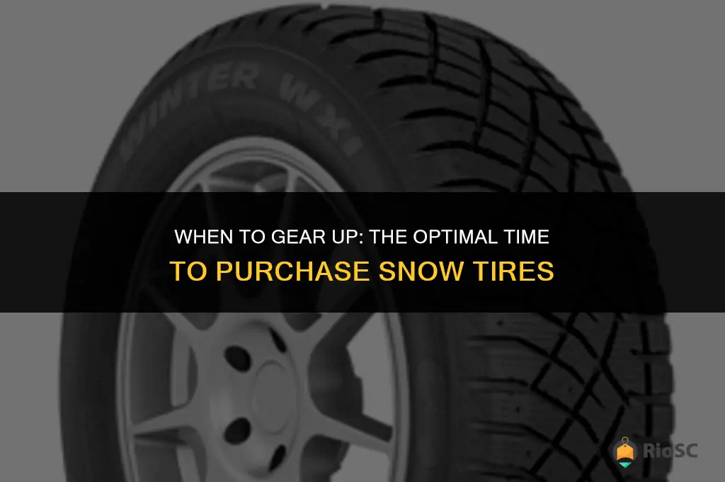 best month to buy snow tires