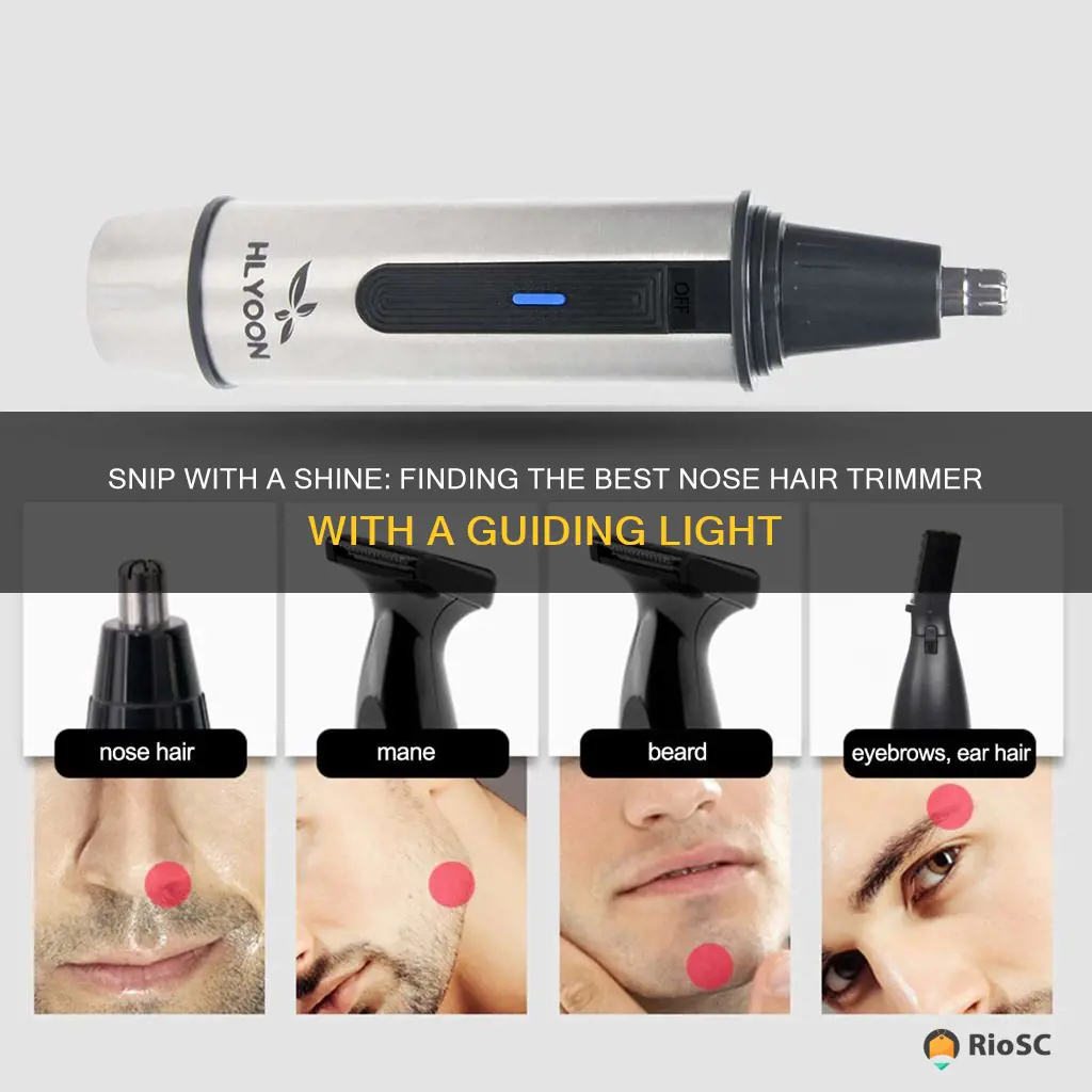 best nose hair trimmer with light