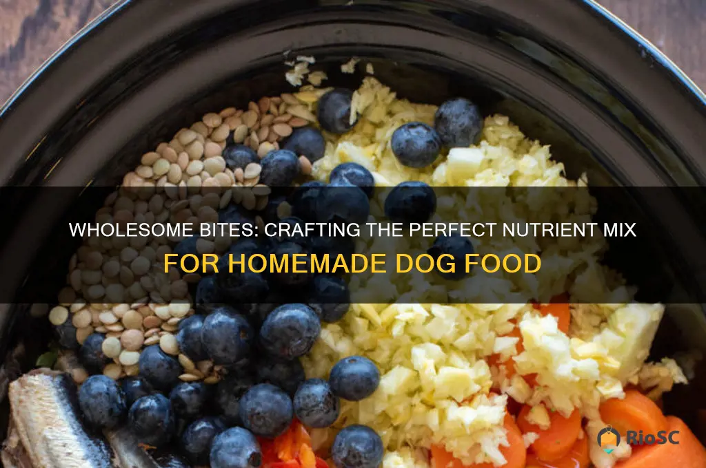best nutrient mix for homemade dog food