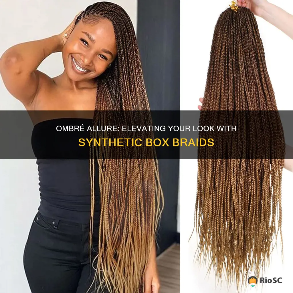 best ombre synthetic hair box braids