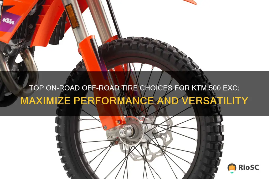 best on road off road tires for ktm 500 exc