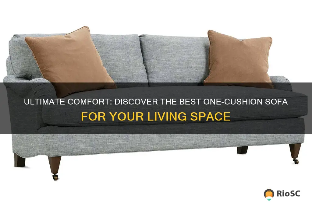 best one cushion sofa
