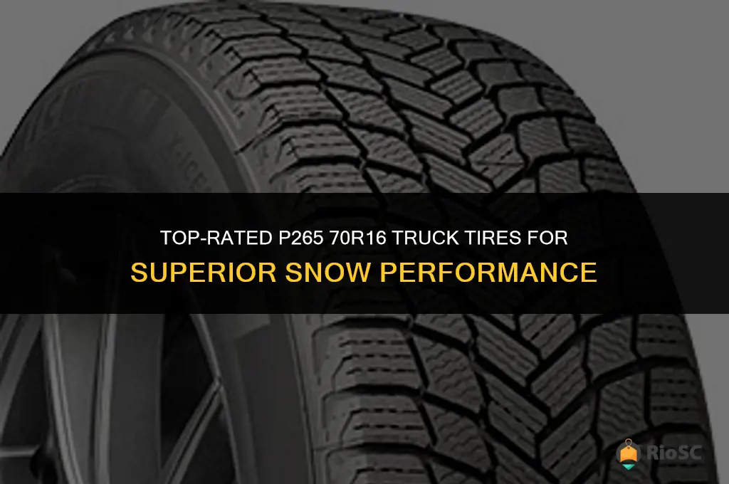 best p265 70r16 truck tires in snow