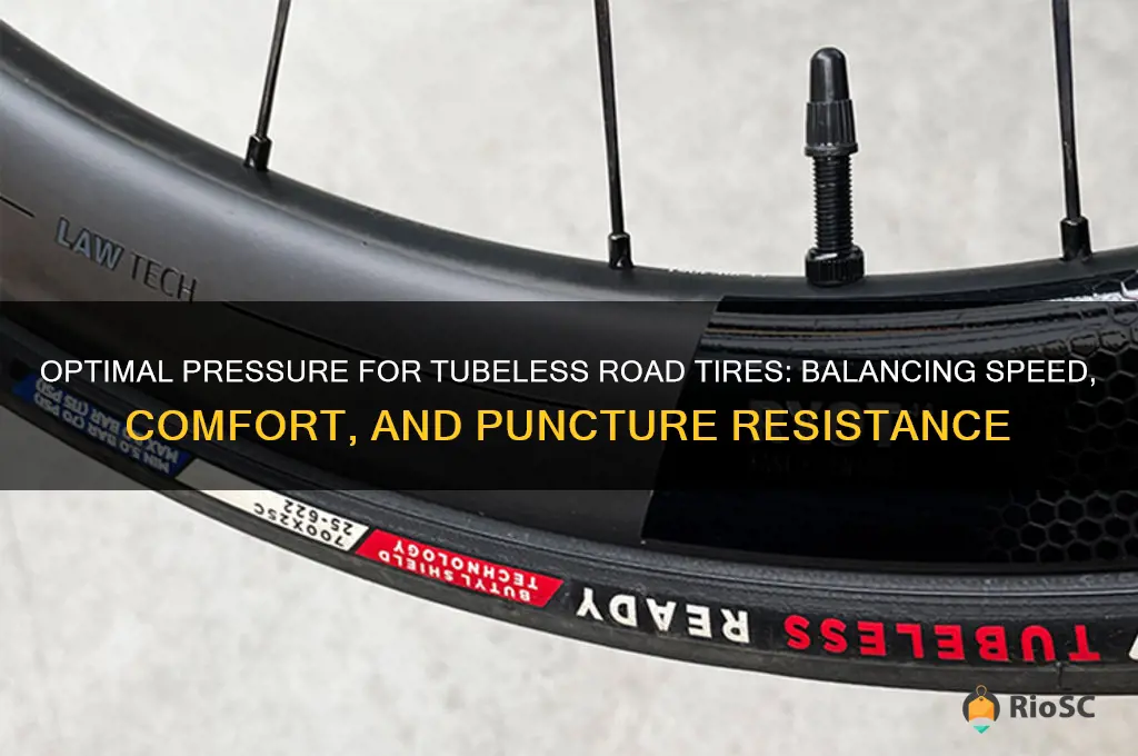 best pressure for tubeless road tires