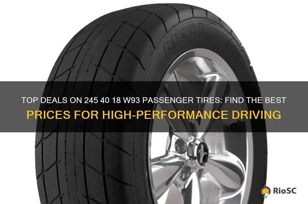 best price 245 40 18 passenger tires w93