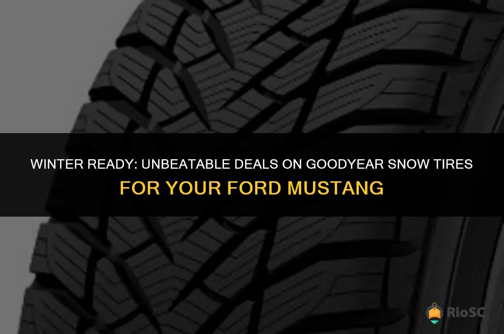 best price for four goodyear snow tires for ford mustang