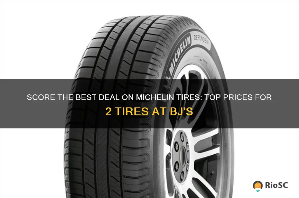 best price of 2 tires michelin at bjs