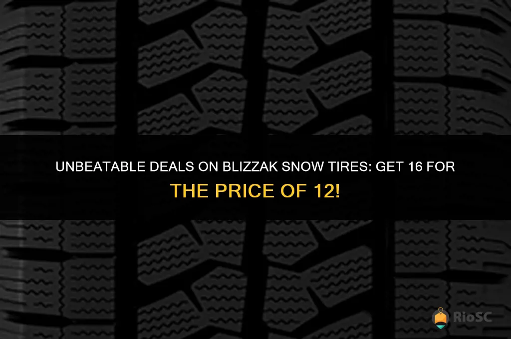 best price on 16 blizzak snow tires
