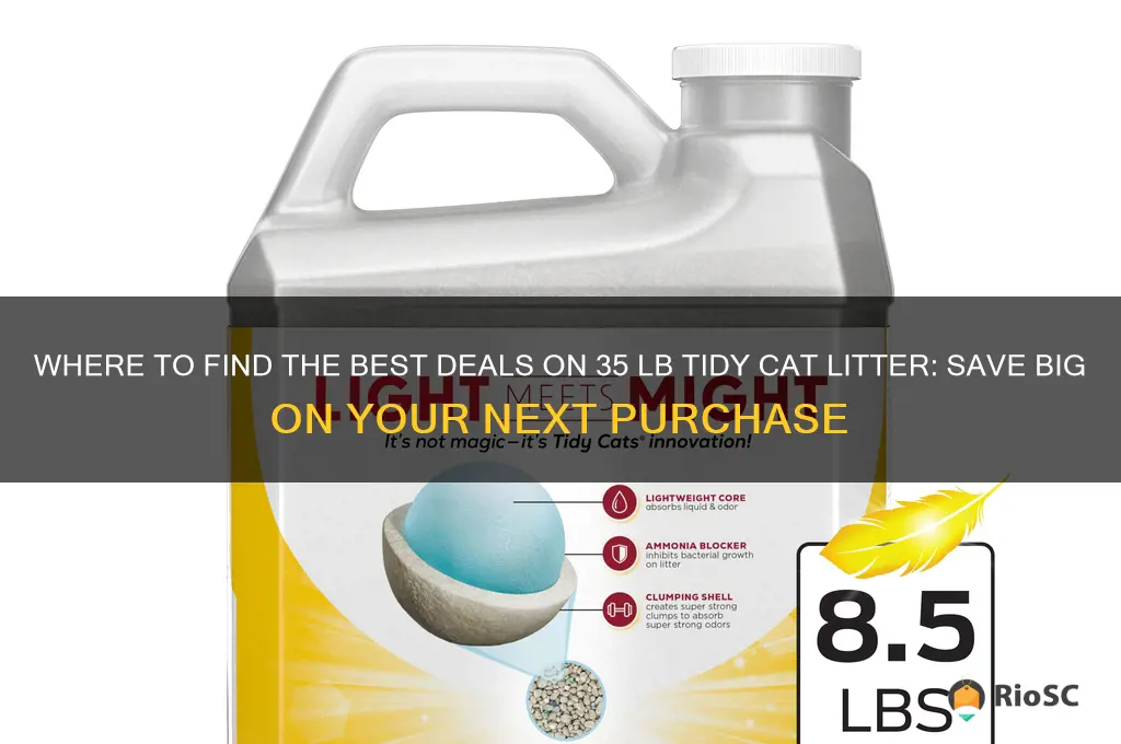 best price on 35 lb tidy cat litter