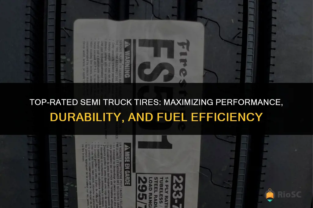 best rated semi truck tires