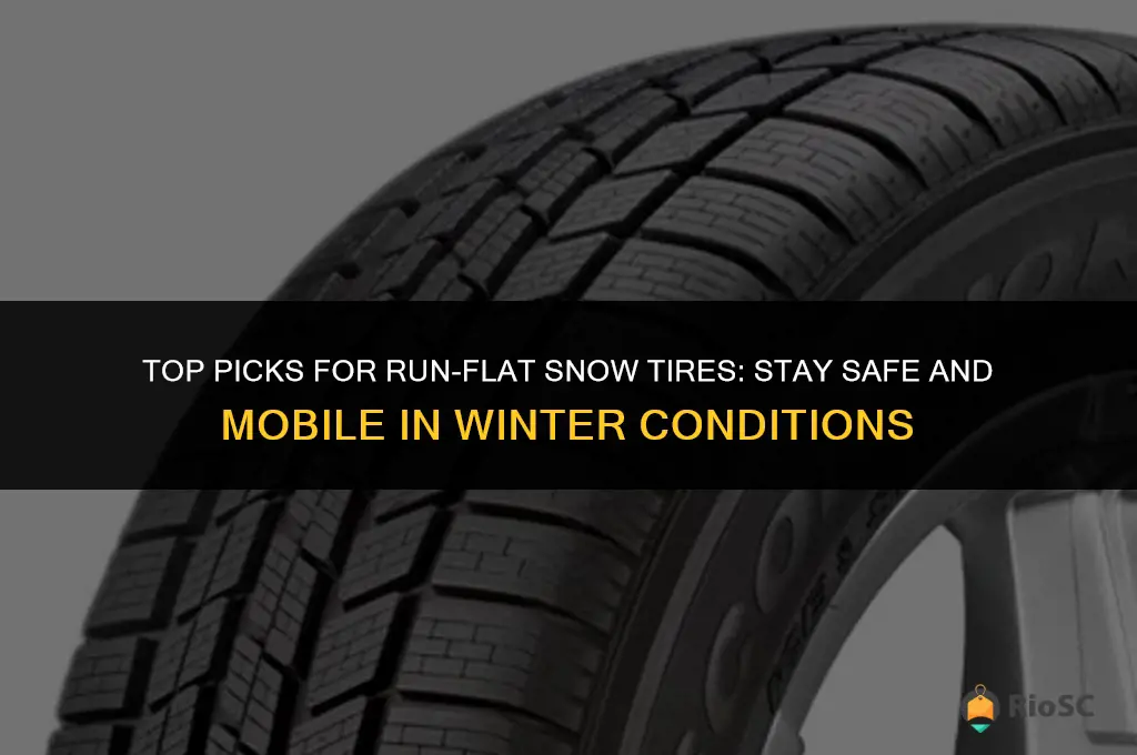 best run flat snow tires