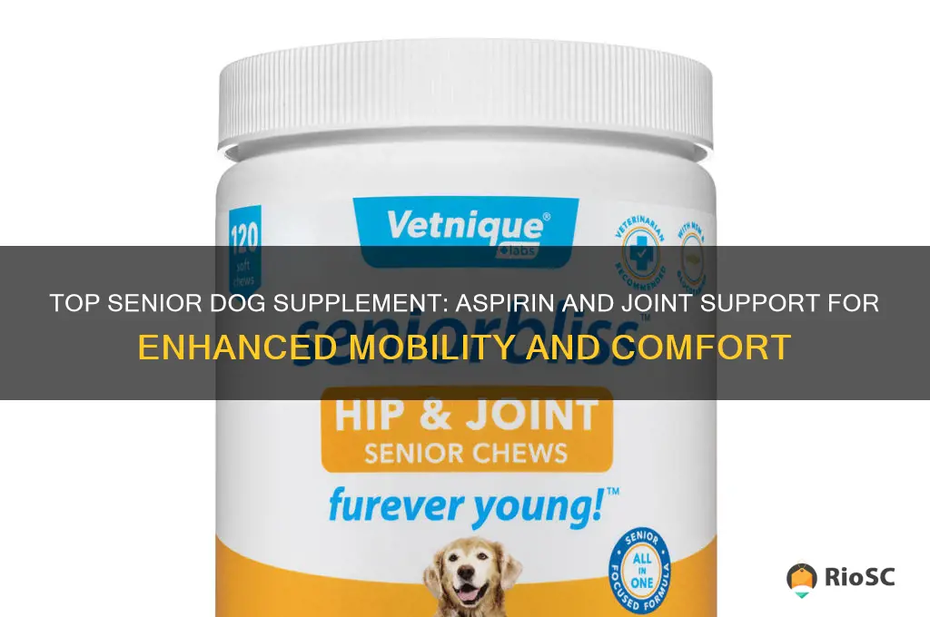 best senior dog supplement with aspirin and joint support