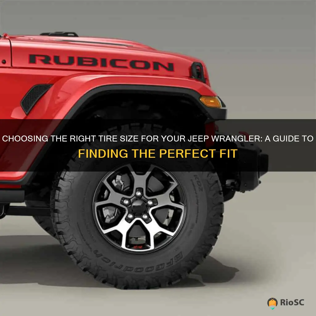 best size tires for jeep wrangler