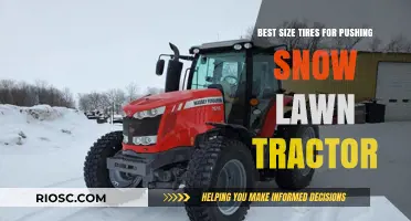 Optimal Tire Sizes for Snow Removal on Lawn Tractors: A Comprehensive Guide