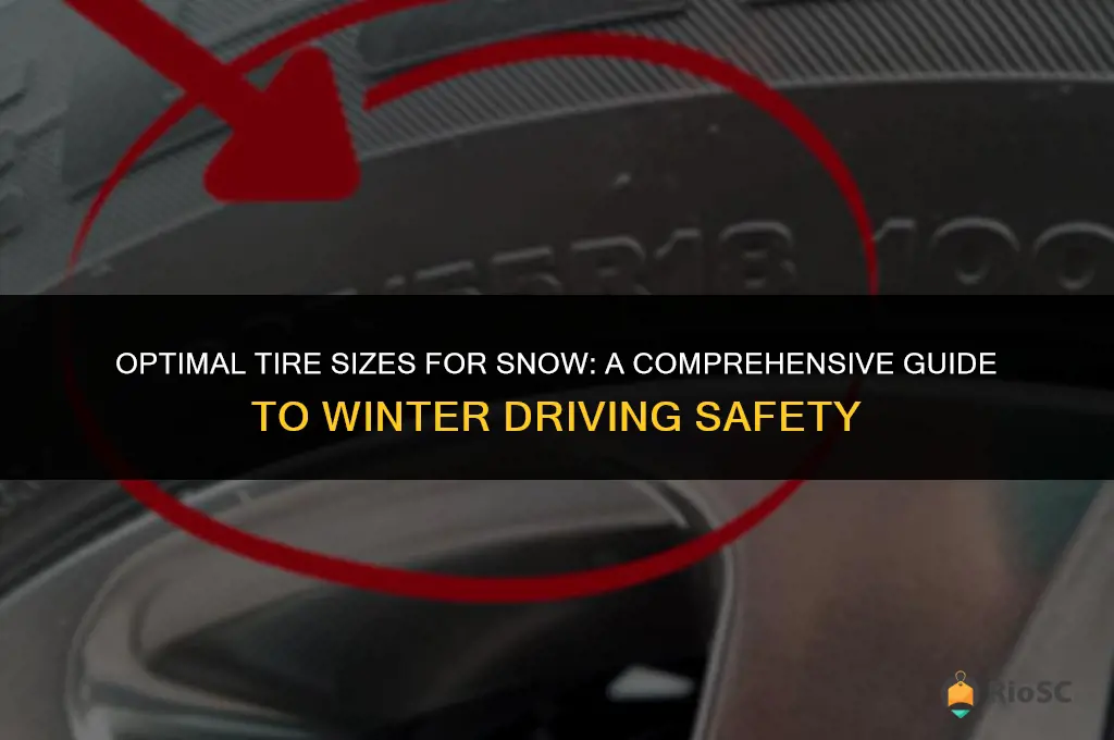 best size tires for snow