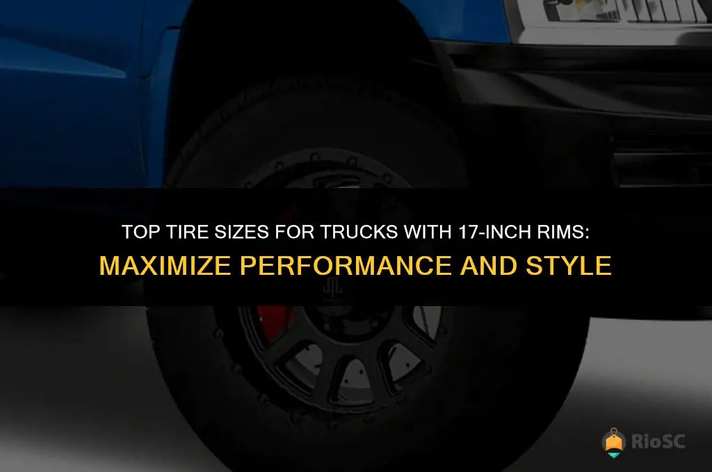 best size tires for truck 17 rims