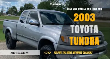 Optimal Wheel and Tire Sizes for a 2003 Toyota Tundra: Performance, Style, and Functionality