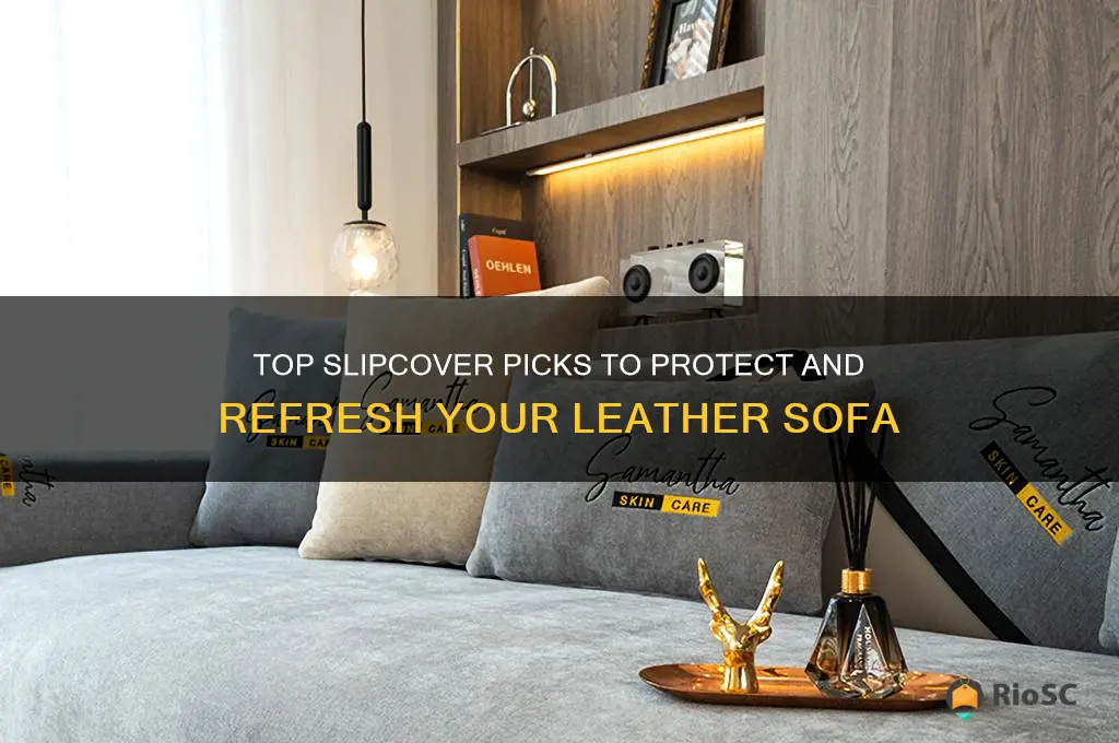 best slipcovers for leather sofas
