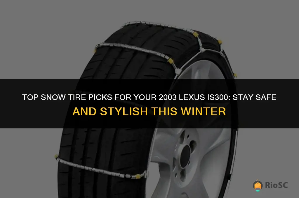 best snow tires for 2003 lexus is300