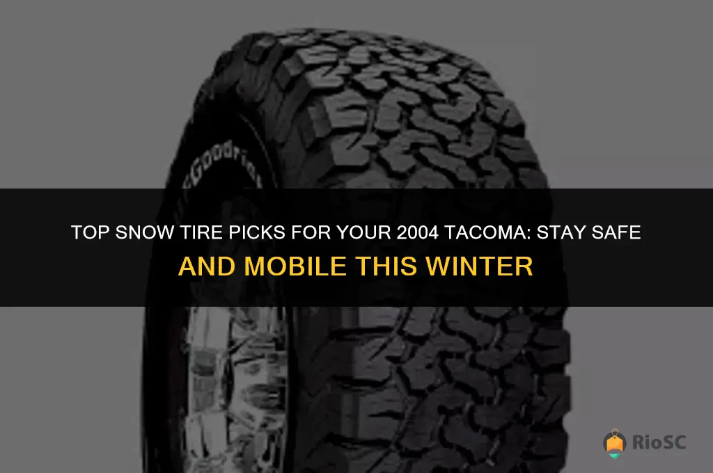best snow tires for 2004 tacoma