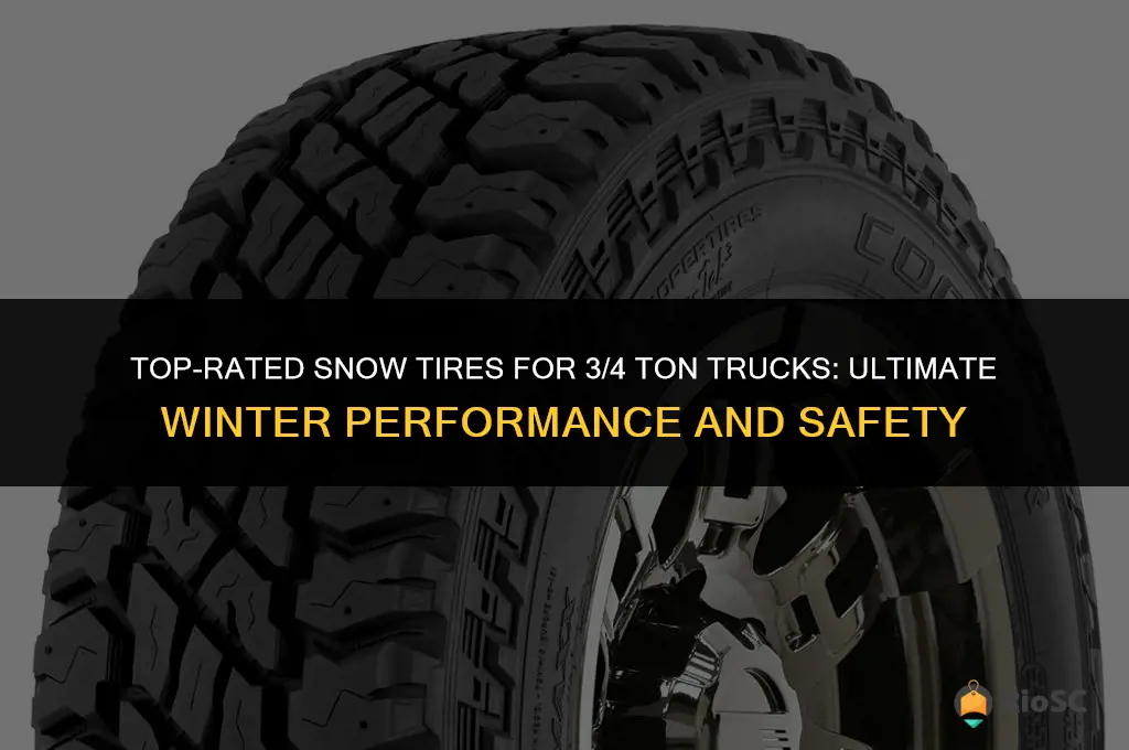 best snow tires for 3 4 ton truck