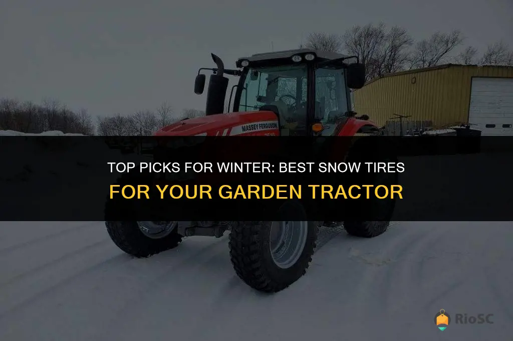 best snow tires for garden tractor