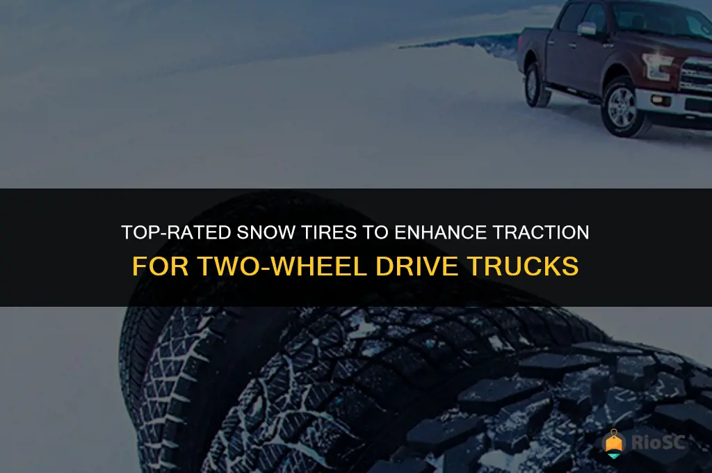 2 Wheel Drive Truck In Snow