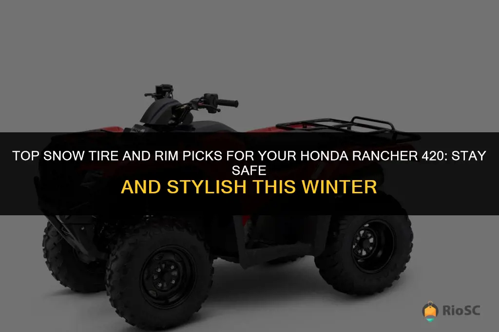 best snow tires rims for honda rancher 420