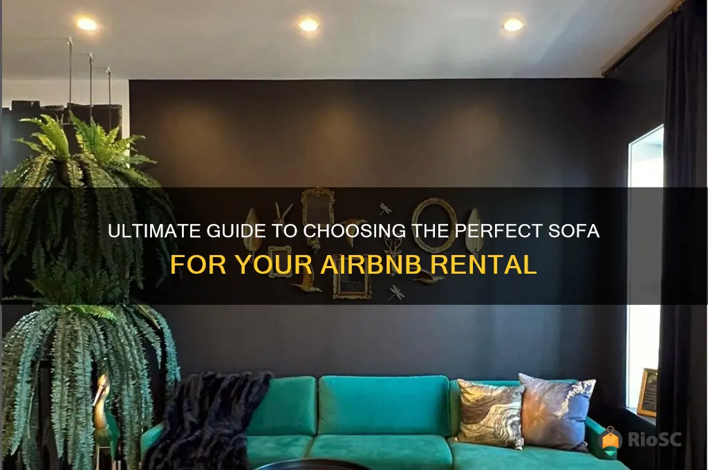 best sofa for airbnb