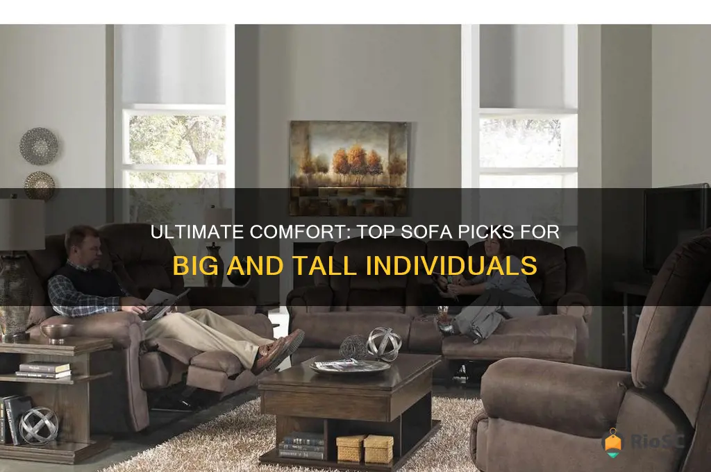 best sofa for big and tall