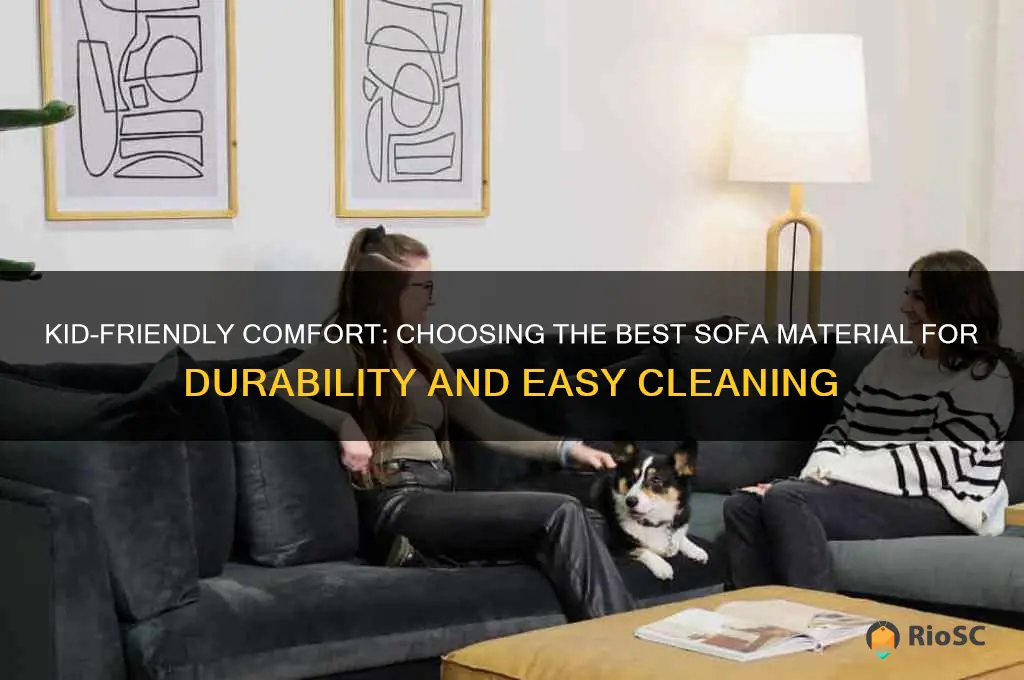 best sofa material for kids