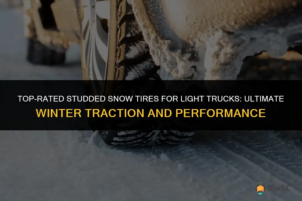 best studded snow tires for light trucks