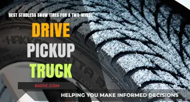 Top Studless Snow Tires for Enhanced Winter Traction in Two-Wheel Drive Pickup Trucks