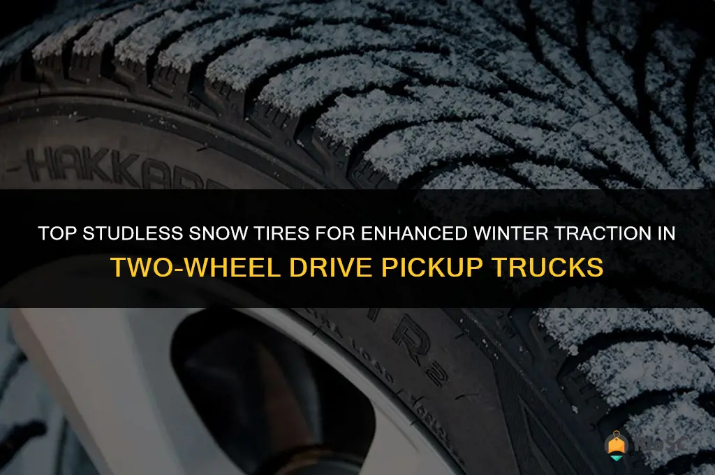 best studless snow tires for a two-wheel drive pickup truck