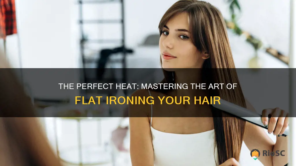 best temperature to flat iron hair