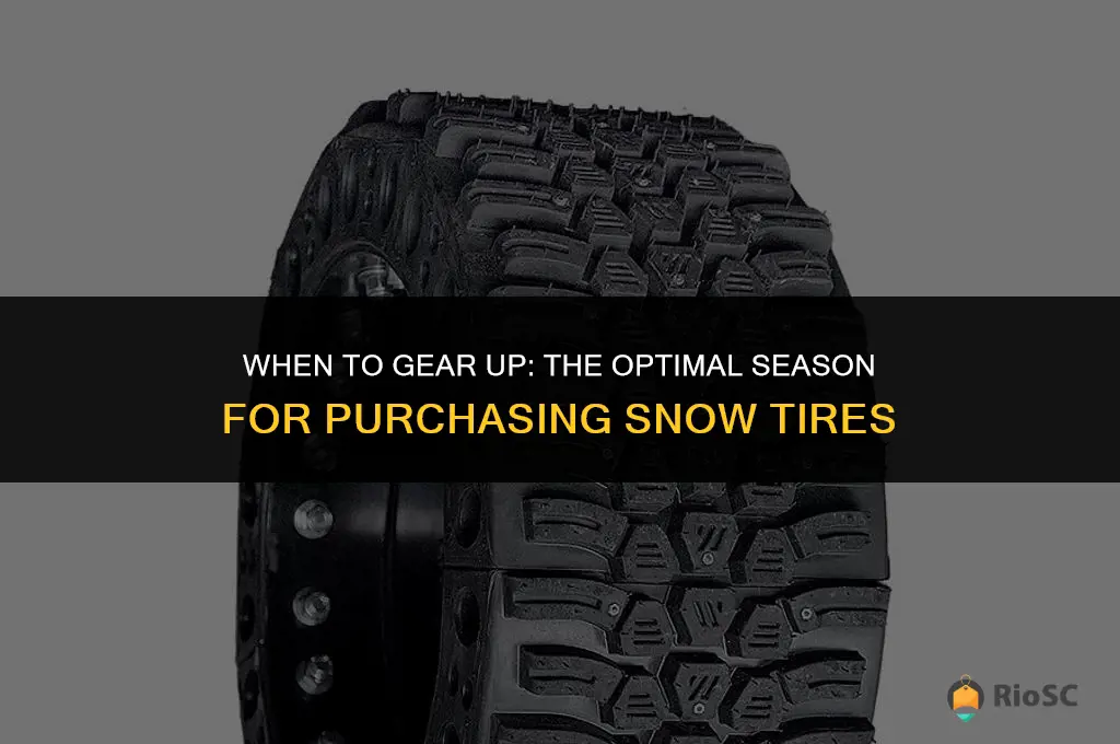 best time of year to buy snow tires