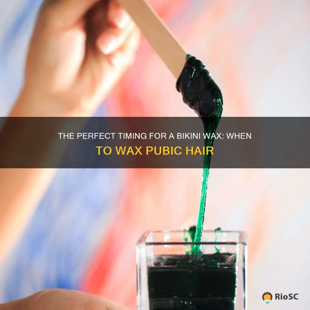 best time to wax pubic hair