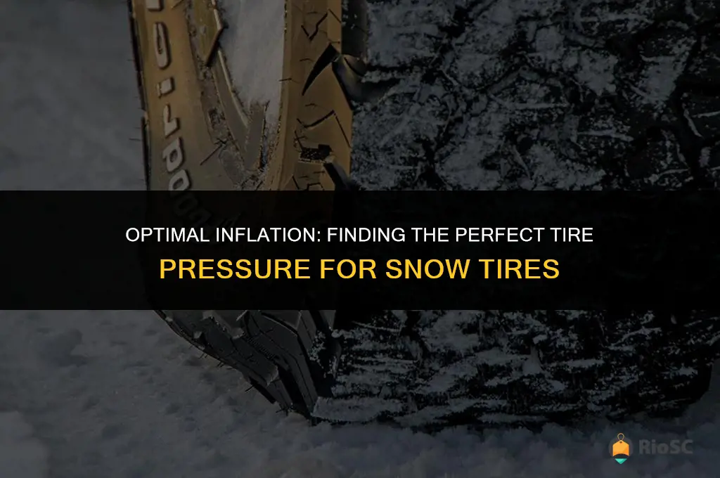 best tire pressure for snow tires