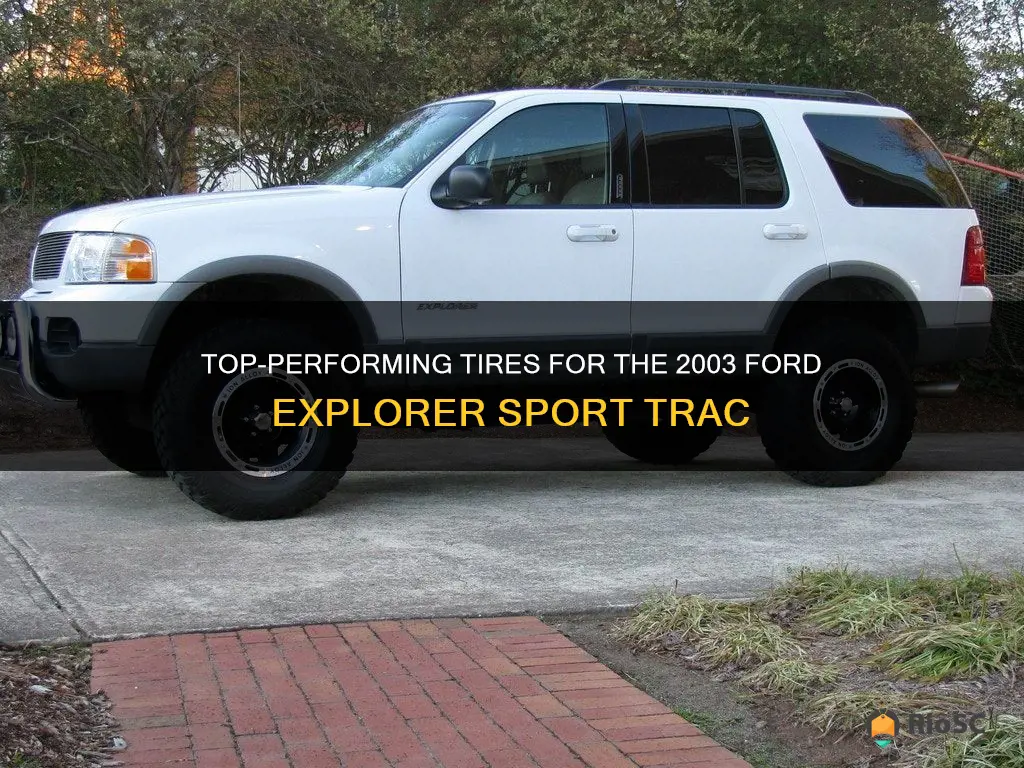 best tires for 2003 ford explorer sport trac