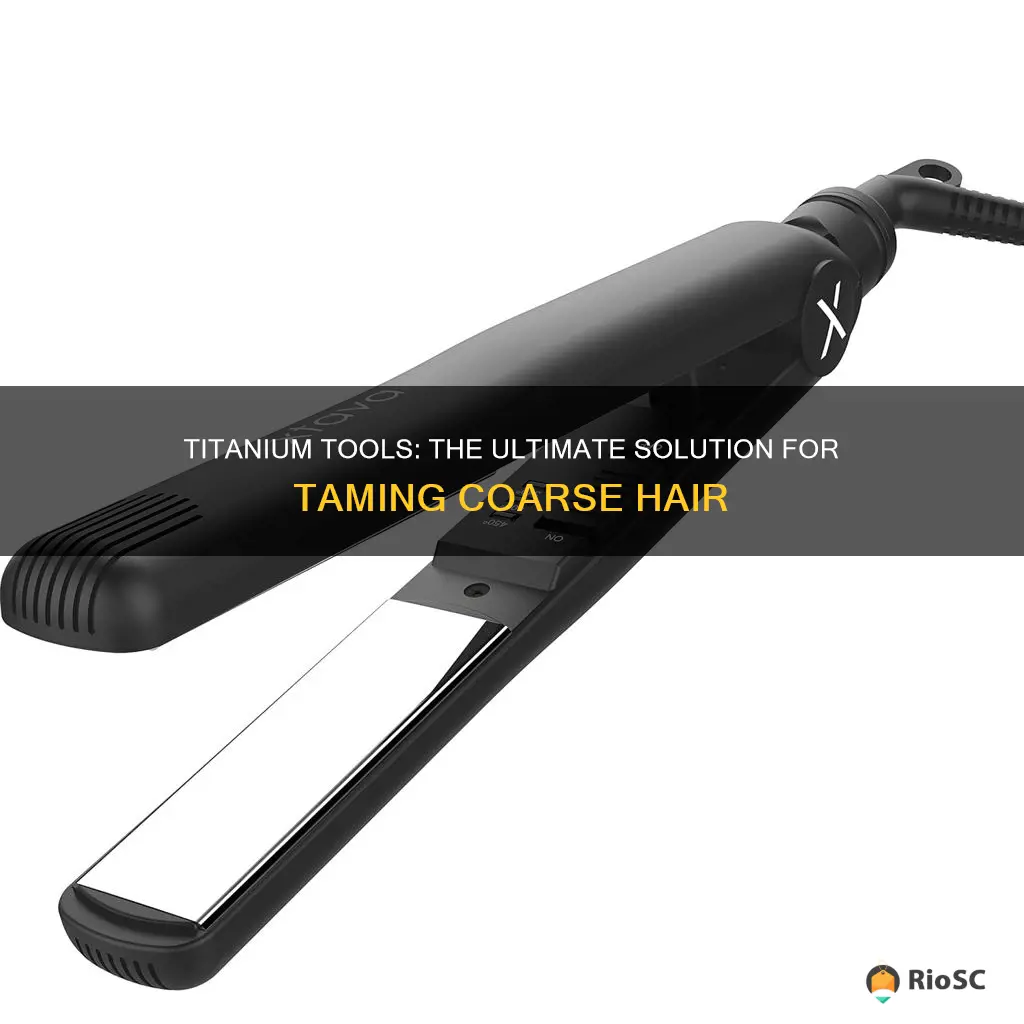 best titanium flat irons for course hair