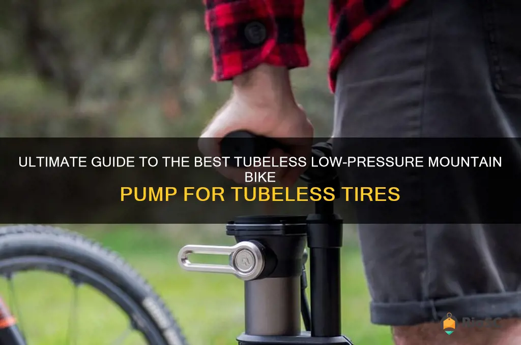 best tubeless low pressure mountain bike pump for tubeless tires