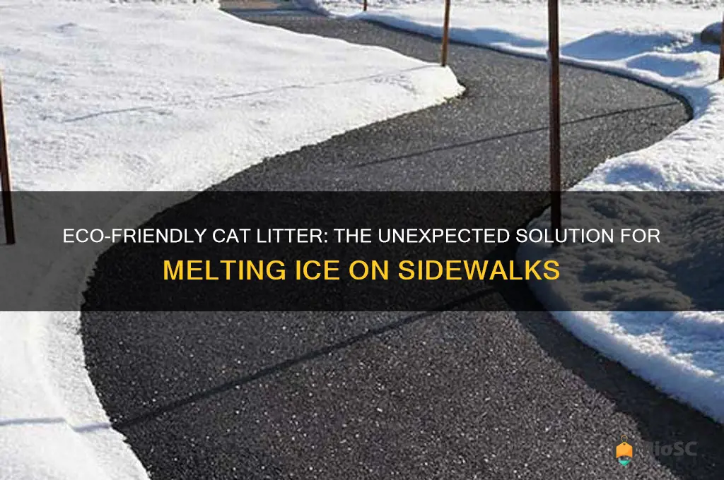 best type of cat litter for icy sidewalk