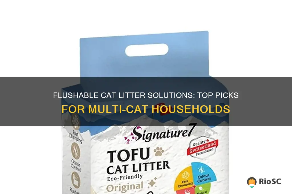 best type of cat litter for multiple cats flushable