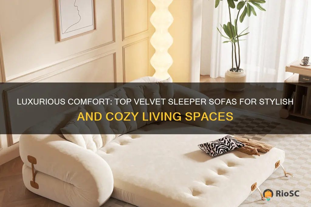 best velvet sleeper sofa